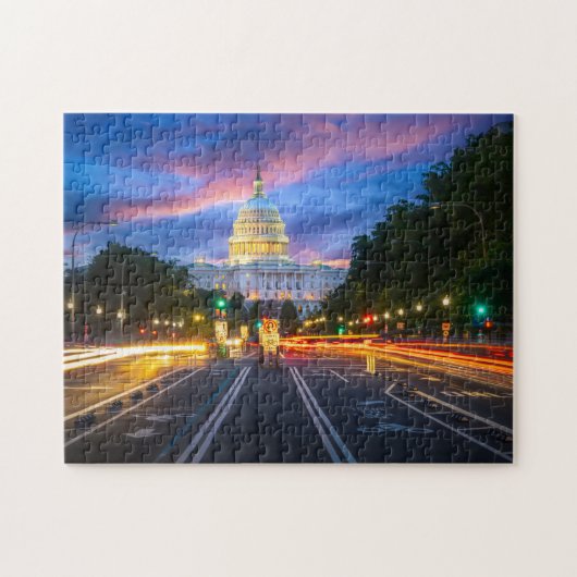WA DC Cityscape Washington DC Getaway Cityscape Co Legpuzzel (Horizontaal)