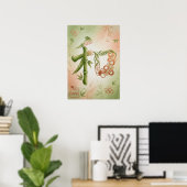 Wa: Elegant Calligraphy "Harmony" Art260010100 Poster (Thuiskantoor)