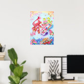 Wa: Elegant Calligraphy "Harmony" Art26001012 Poster (Thuiskantoor)