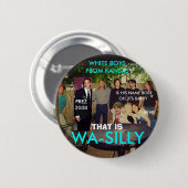 WA GEKKE WITTE BOYS RONDE BUTTON 5,7 CM (Voorkant /achterkant)