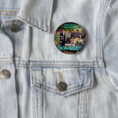WA GEKKE WITTE BOYS RONDE BUTTON 5,7 CM (In situ)