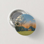 Wa – Japanese Landscapes – Quiet Countryside Ronde Button 3,2 Cm (Voorkant /achterkant)