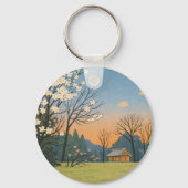 Wa – Japanese Landscapes – Quiet Countryside Sleutelhanger (Voorkant)
