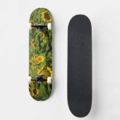 WA, Kittitas County, Zonnebloemveld Skateboard (Voorkant)