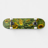WA, Kittitas County, Zonnebloemveld Skateboard (Horizontaal)