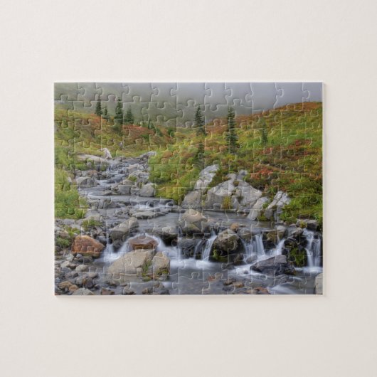 WA, Mt. Rainier Nationaal Park, Edith Creek Legpuzzel (Horizontaal)