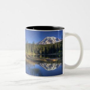 WA, Mt. Rainier Nationaal Park, Mt. Rainier Tweekleurige Koffiemok