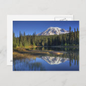 WA, Mt. Rainier National Park, Mt. Rainier Briefkaart (Voorkant / Achterkant)