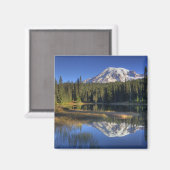 WA, Mt. Rainier National Park, Mt. Rainier Magneet (Voorkant / Achterkant)
