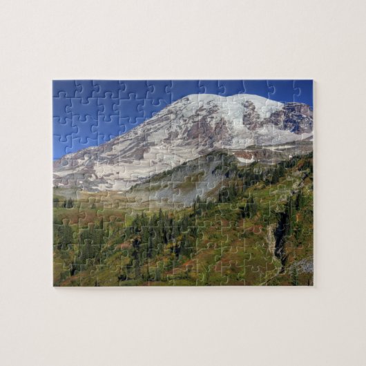 WA, Mt. Rainier National Park, uitzicht van Legpuzzel (Horizontaal)