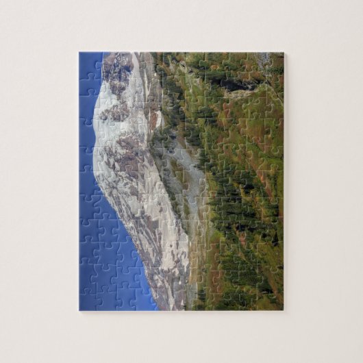 WA, Mt. Rainier National Park, uitzicht van Legpuzzel (Verticaal)