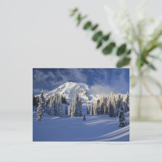 WA, Mt. Rainier NP, Mt. Rainier en Paradise Briefkaart (Staand voorkant)