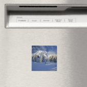 WA, Mt. Rainier NP, Mt. Rainier en Paradise Magneet (Insitu (Vaatwasser))
