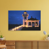 WA, Mukilteo, Mukilteo Lighthouse, opgericht 2 Canvas Afdruk (Insitu (Woonkamer))