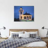 WA, Mukilteo, Mukilteo-vuurtoren, opgericht Canvas Afdruk (Insitu (Slaapkamer))