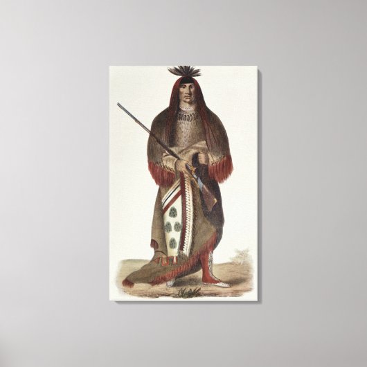 Wa-Na-Ta of "De lader", opperbevelhebber Canvas Afdruk (Voorkant)
