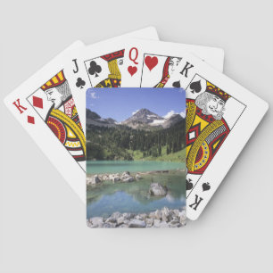 WA, Okanogan NF, Lewis Lake en Black Peak Speelkaarten