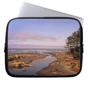 WA, Olympic NP, Kalaloch Beach en Kalaloch Laptop Sleeve