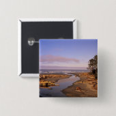 WA, Olympic NP, Kalaloch Beach en Kalaloch Vierkante Button 5,1 Cm (Voorkant /achterkant)