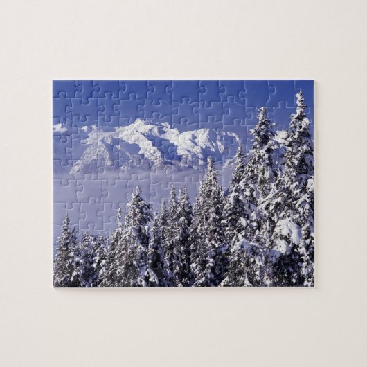 WA, Olympic NP, Olympic bergketen, uitzicht Legpuzzel (Horizontaal)