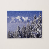 WA, Olympic NP, Olympic Mountain Range, uitzicht Legpuzzel (Horizontaal)