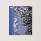 WA, Olympic NP, Olympic Mountain Range, uitzicht Legpuzzel (Verticaal)