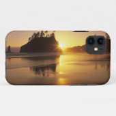 WA, Olympic NP, Second Beach bij zonsondergang Case-Mate iPhone Case (Achterkant (horizontaal))