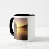 WA, Olympic NP, Second Beach bij zonsondergang Mok (Voorkant links)
