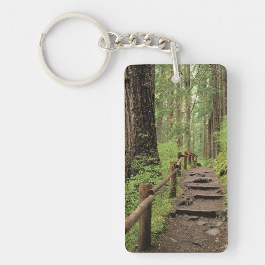 WA, Olympic NP, Sol Duc-vallei, regenwoud Sleutelhanger (Voorkant)