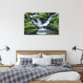 WA, Olympic NP, Sol Duc Valley, stroom met Canvas Afdruk (Insitu (Slaapkamer))