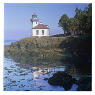 WA, San Juan-eiland, Lime Kiln-vuurtoren Tegeltje