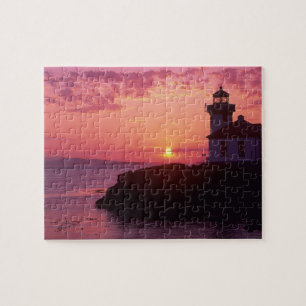 WA, San Juan Island, Lime Kiln Lighthouse, 1919, Legpuzzel