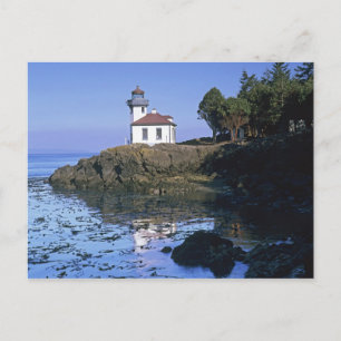 WA, San Juan Island, Lime Kiln vuurtoren Briefkaart