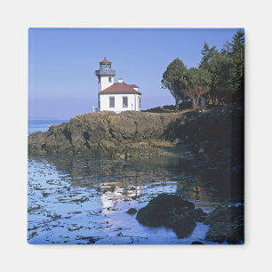 WA, San Juan Island, Lime Kiln vuurtoren Magneet