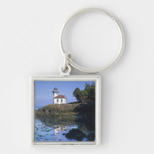 WA, San Juan Island, Lime Kiln vuurtoren Sleutelhanger