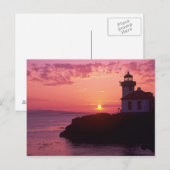 WA, San Juan Island, Limoen Kiln Lighthouse, 1919, Briefkaart (Voorkant / Achterkant)