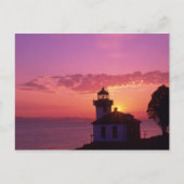 WA, San Juan Island, Limoen Kiln Lighthouse, 1919, Briefkaart (Voorkant)