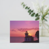 WA, San Juan Island, Limoen Kiln Lighthouse, 1919, Briefkaart (Staand voorkant)