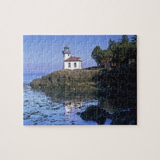 WA, San Juan Island, vuurtoren van Limoen Kiln Legpuzzel (Horizontaal)
