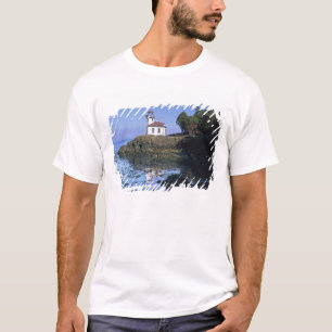 WA, San Juan Island, vuurtoren van Limoen Kiln T-shirt
