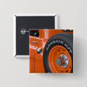 WA, Seattle, Classic pickup. Vierkante Button 5,1 Cm (Voorkant /achterkant)