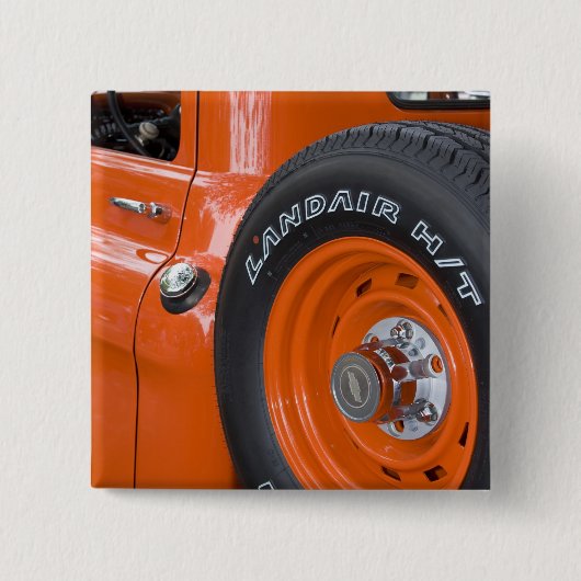 WA, Seattle, Classic pickup. Vierkante Button 5,1 Cm (Voorkant)