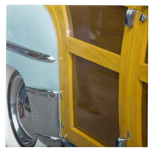 WA, Seattle, klassieke Amerikaanse auto. 2 Tegeltje (Voorkant)