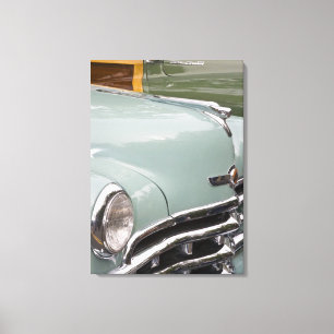 WA, Seattle, klassieke Amerikaanse auto. 3 Canvas Afdruk