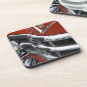 WA, Seattle, klassieke Amerikaanse auto. 4 Bier Onderzetter (Linkerzijde)