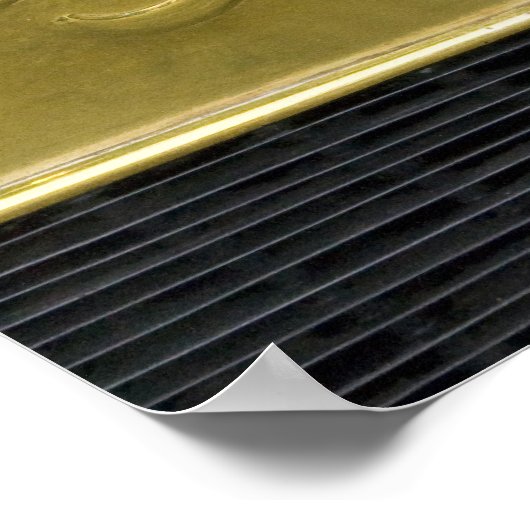 WA, Seattle, klassieke Amerikaanse auto. Poster (Hoek)