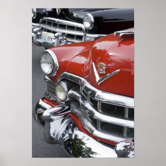 WA, Seattle, klassieke Amerikaanse auto. Poster (Voorkant)