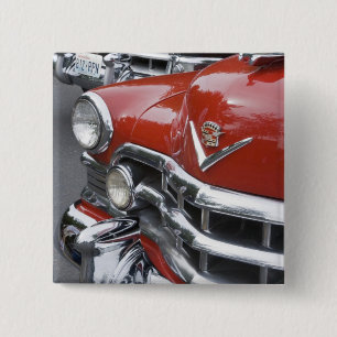 WA, Seattle, klassieke Amerikaanse auto. Vierkante Button 5,1 Cm