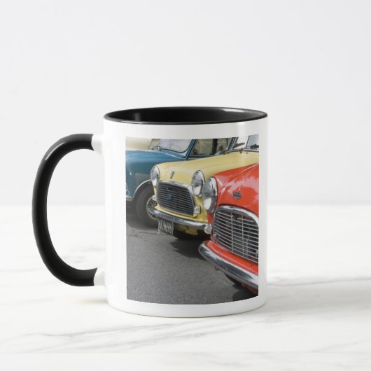 WA, Seattle, klassieke Britse auto. Mok (Links)