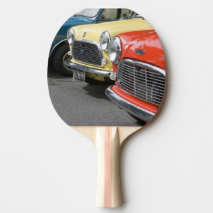 WA, Seattle, klassieke Britse auto. Tafeltennisbatje